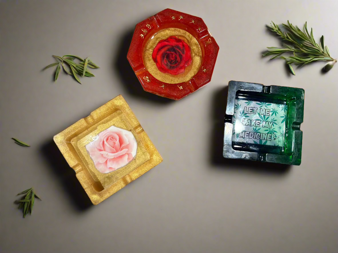 Custom Resin Home Ashtray – Personalized, Bold & Functional