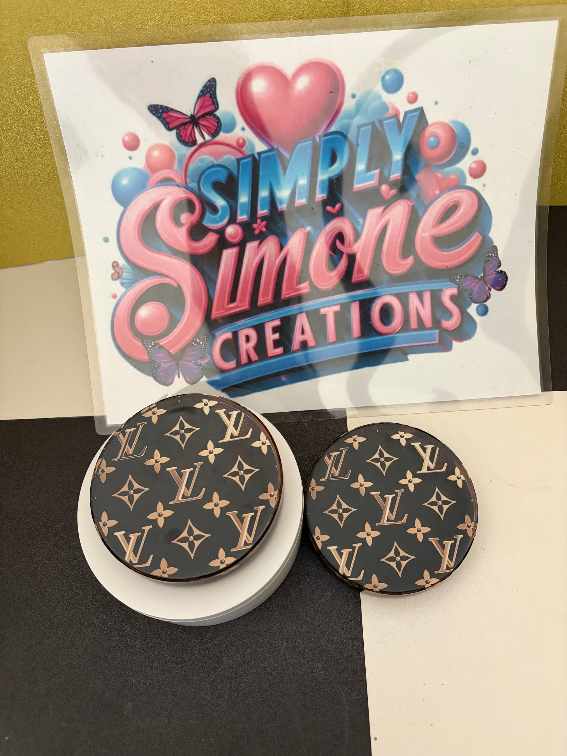 Custom Coaster & Paperweight – Durable, Functional & Profession-Inspired 💼✨ (1 coaster)